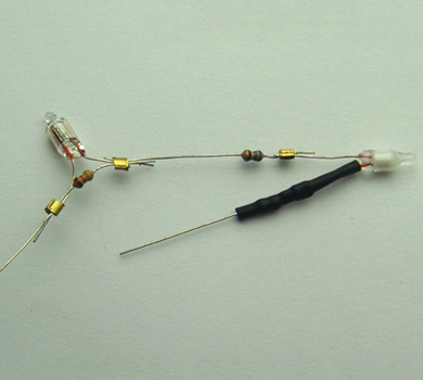 端子連接氖燈  氖燈+電阻+熱收縮套管