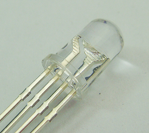 ￠5.0MM RGB共陽透明發光二極管 四腳全彩LED燈珠