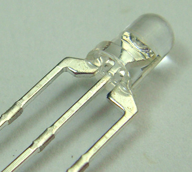 ￠3.0MM 紅-黃綠雙色共陽透明發光二極管 雙色LED燈珠