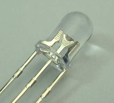 ￠5.0MM 紅-黃綠雙色共陰透明發光二極管 雙色發光二極管